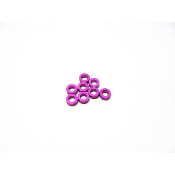 Hiro Seiko 3mm Alloy Spacer Set (1.5mm) [Purple]