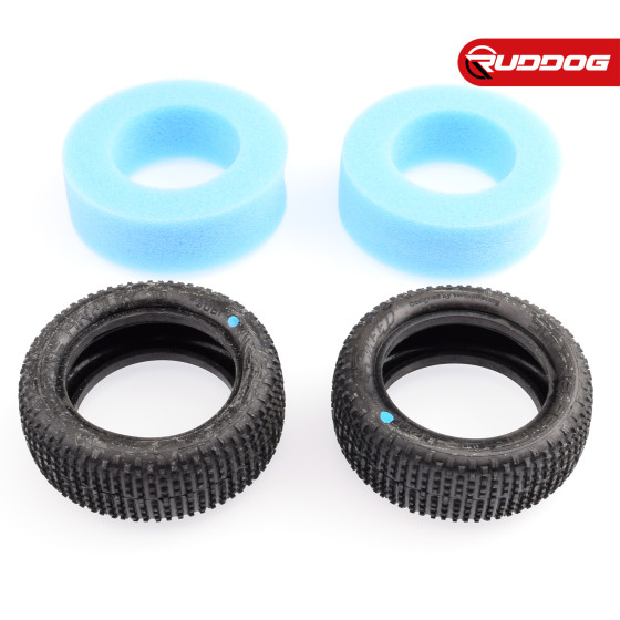 Sweep SQUARE ARMOR Front Blue (Extra Soft) 1:10 buggy tires/Open cell inserts 2pcs